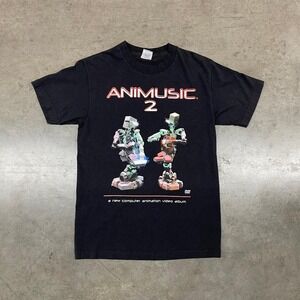 Vintage Animusic 2 T Shirt Mens S Y2K Computer‎ Animation Video Album Shirt